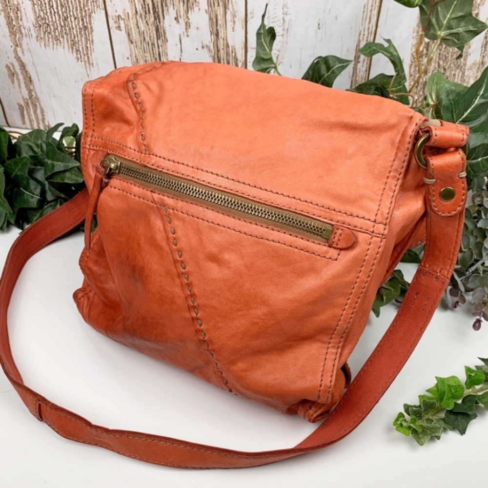 Lucky Brand Coral Lamb Leather Abbey Road Hobo Bag